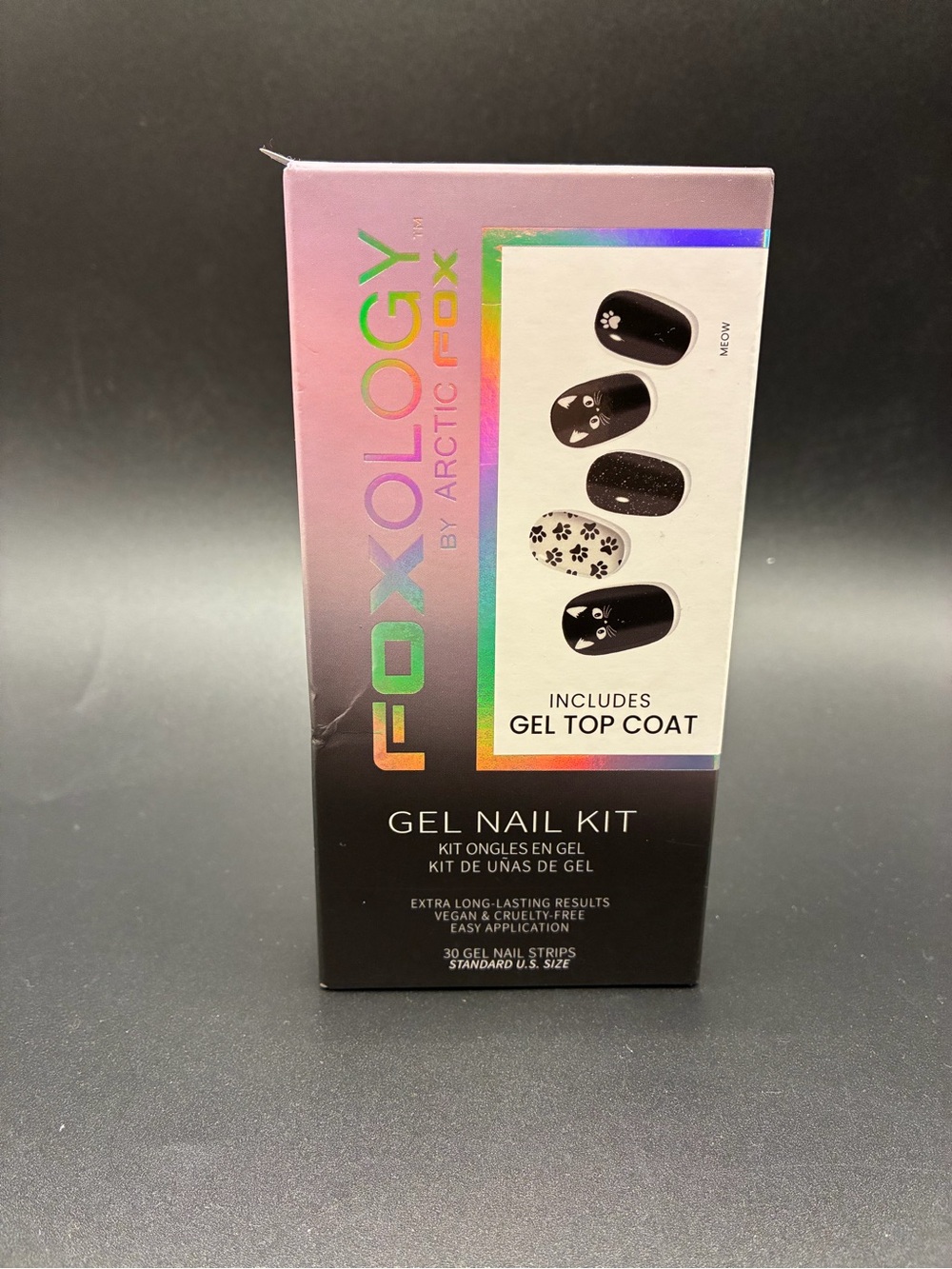 Gel Nail Kit - Halloween Black Cat Accent Design